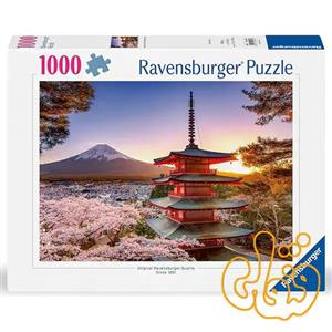 پازل 1000 قطعه رونزبرگر منظره شکوفه‌های گیلاس کوه فوجی Mount Fuji Cherry Blossom View 12000582