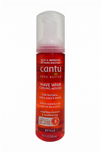 موس فر کننده موی کنتو Cantu مدل Shea Butter Wave Whip حجم 248 میل | حالت‌دهنده بدون سنگینی برای موهای فر و موج‌دار