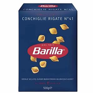 ماکارونی فرم گوش ماهی ریز باریلا Barilla مدل Conchiglie Rigate N°41 وزن 500 گرم