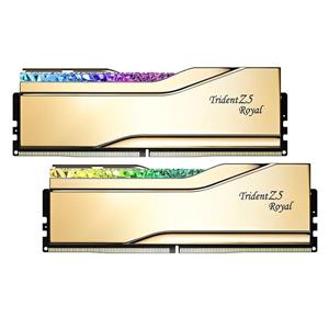 رم جی اسکیل GSKILL Trident Z5 ROYAL RGB GOLD 32GB (2x16GB) 7200MT/s CL34 DDR5