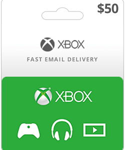 گیفت کارت ایکس باکس 50 دلاری آمریکا