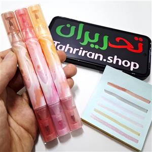 هایلایتر دو سر براق ۳تایی طیف قرمز