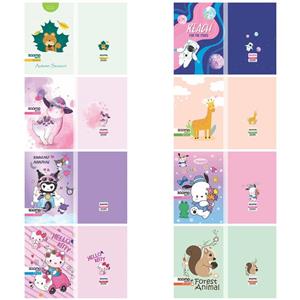 دفتر خطدار ۵۰ برگ چسبی مارک زوما طرح فانتزی