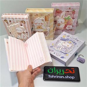 دفترچه خاطرات قفلی جعبه دار طرح حیوانات