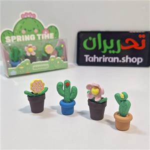 بسته پاک کن فانتزی طرح گلدان ۴ عددی