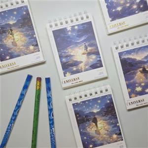 دفترچه یادداشت ساده کوچک طرح ستاره