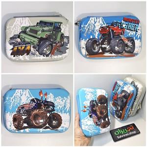 جامدادی تبلتی پسرانه طرح ماشین بزرگ