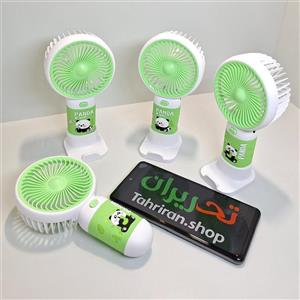 پنکه دستی فانتزی شارژی پایه دار طرح پاندا