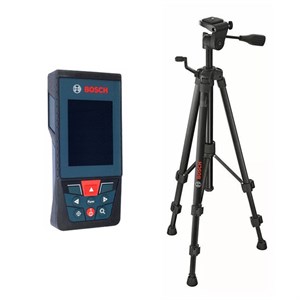 متر لیزری بوش مدل دوربین دار GLM 100-25 C Professional به همراه سه پایه و عینک لیزر برد 100 متر