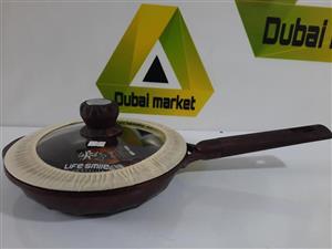 ماهی تابه تک دسته لایف اسمایل القایی درب دار مدل FLCM سایز 24