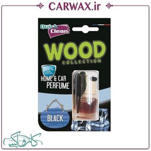 خوشبو کننده فانوسی خودرو مدل Wood Black کوئیک کلین Quick Clean 