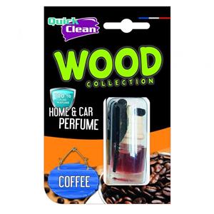 خوشبو کننده فانوسی خودرو مدل Wood Coffee کوئیک کلین Quick Clean 