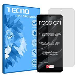 گلس شیائومی Poco C71 مدل هیدروژلی شفاف برند تکنو کد S