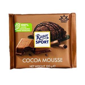 شکلات تخته ای ریتر اسپورت موس کاکائو ۱۰۰ گرم Ritter sport cacaoa mousse