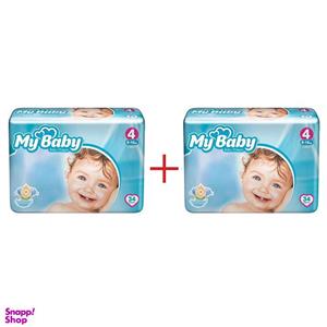 پوشک مای بی بی سایز4 بسته 34 عددی چسبی