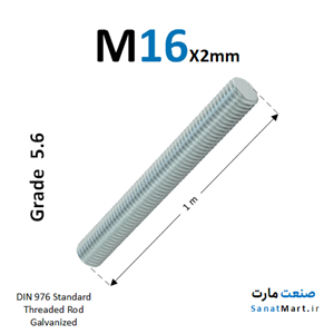 پیچ متری قطر 16 میلی متر