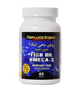سافت ژل روغن ماهی امگا 3 فورمولیتد ساینسز 60 عددی