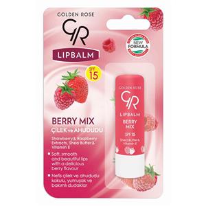 بالم لب گلدن رز GOLDEN ROSE مدل میکس بری با SPF15