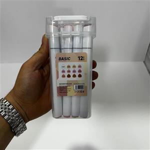 مارکر 12 رنگ طیف پوست بیسیک