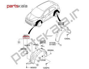 شلگیر جلوچپ اکسنت مونتاژ