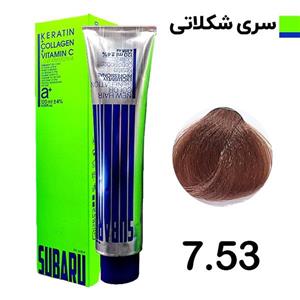 رنگ مو بلوند شکلاتی تیره سوبارو شماره 7.53