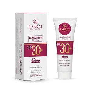 کرم ضدآفتاب ضدلک بی رنگ SPF30ایلابرت