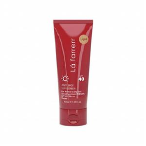 کرم ضد آفتاب و ضد لک SPF 40 لافارر مناسب پوست های خشک و معمولی حجم 40 میلی لیتر - روشن