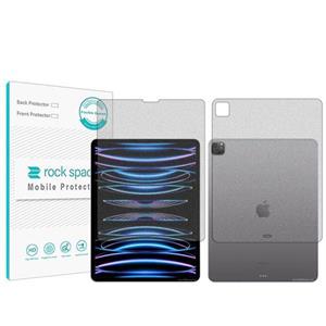 گلس صفحه نمایش و پشت تبلت اپل iPad Pro 12.9 (2022) مدل نانو هیدروژل مات برند راک اسپیس کد XLXL