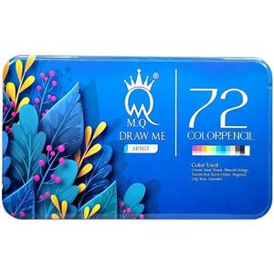 مداد رنگی 72 رنگ ام کیو (جعبه مقوایی بنفش آرتیست حرفه ای MQ)
