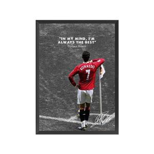 تابلو کریستیانو رونالدو در تیم منچستر یونایتد Cristiano Ronaldo