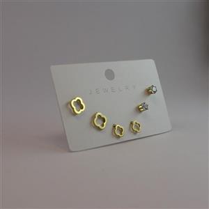 گوشواره میخی طرح ونکلیف مینیمال زنانه کد 3012