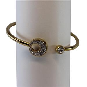 دستبند بنگل طرح ماه نگینی زنانه کد 2011