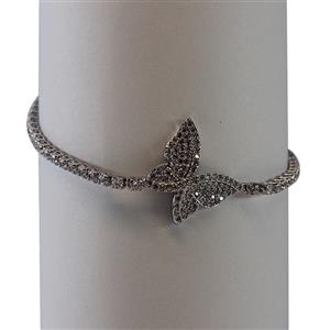 دستبند پروانه فول نگینی زنانه کد 2002