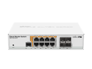 روتر سوئیچ میکروتیک مدل CRS112-8P-4S-IN