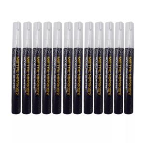 ماژیک علامت گذار متال مارکر مدل YPM مجموعه 12 عددی