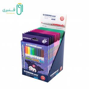 ماژیک 12 رنگ مقوایی کرونا