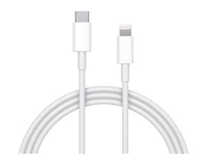 کابل تایپ سی به لایتنینگ آیفون اصلی اپل Apple USB-C To Lightning Cable 1M سفید ( پکدار )