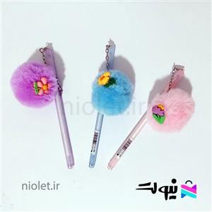 خودکار فانتزی منگوله دار دخترانه جوهر مشکی