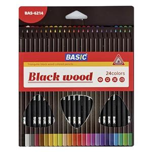 مداد رنگی 24 رنگ بیسیک مدل BAS-6214