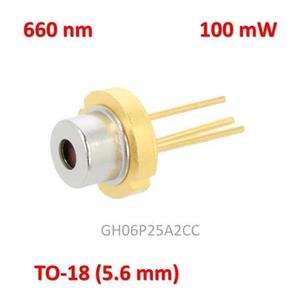 دیود لیزر 660 نانومتر 100 میلی‌وات