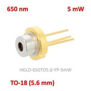 دیود لیزر 650 نانومتر 5 میلی‌وات Bredlaser
