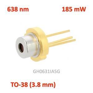 دیود لیزر 638 نانومتر 185 میلی‌وات