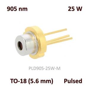 دیود لیزر 905 نانومتر 25 وات با ولتاژکاری 15 ولت