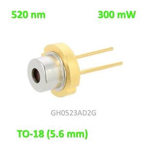 دیود لیزر 520 نانومتر 300 میلی‌وات