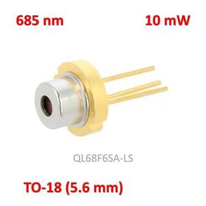 دیود لیزر 685 نانومتر 10 میلی‌وات نوع N
