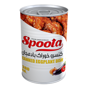 کنسرو خوراک بادمجان اسپوتا ۳۸۰ گرمی