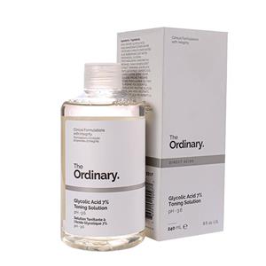تونر گلیکولیک اسید اوردینری لایه بردار و روشن کننده مناسب انواع پوست حجم 240 میلی لیتر