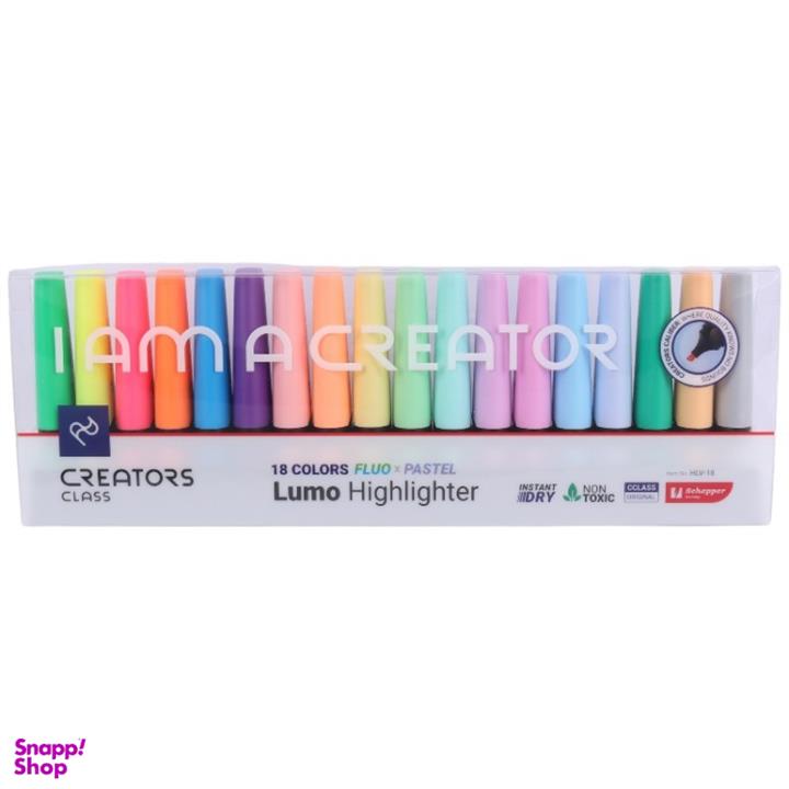 ماژیک علامت گذار کریتورز کلاس کد 7 بسته 18عددی