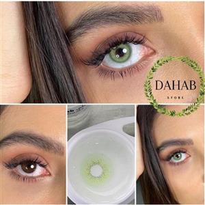 لنز طبی رنگی سبز دهب منتا