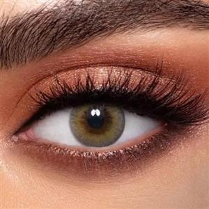 لنز دهب اسموکی Smokey رنگ عسلی سبز